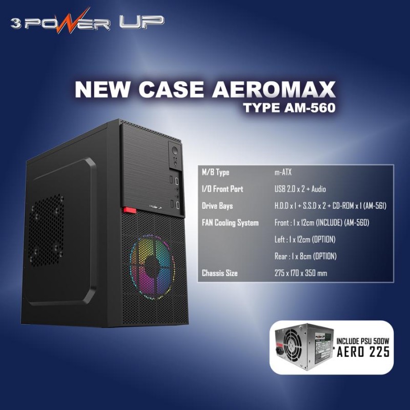CASSING POWER UP AEROMAX 560 (500W)